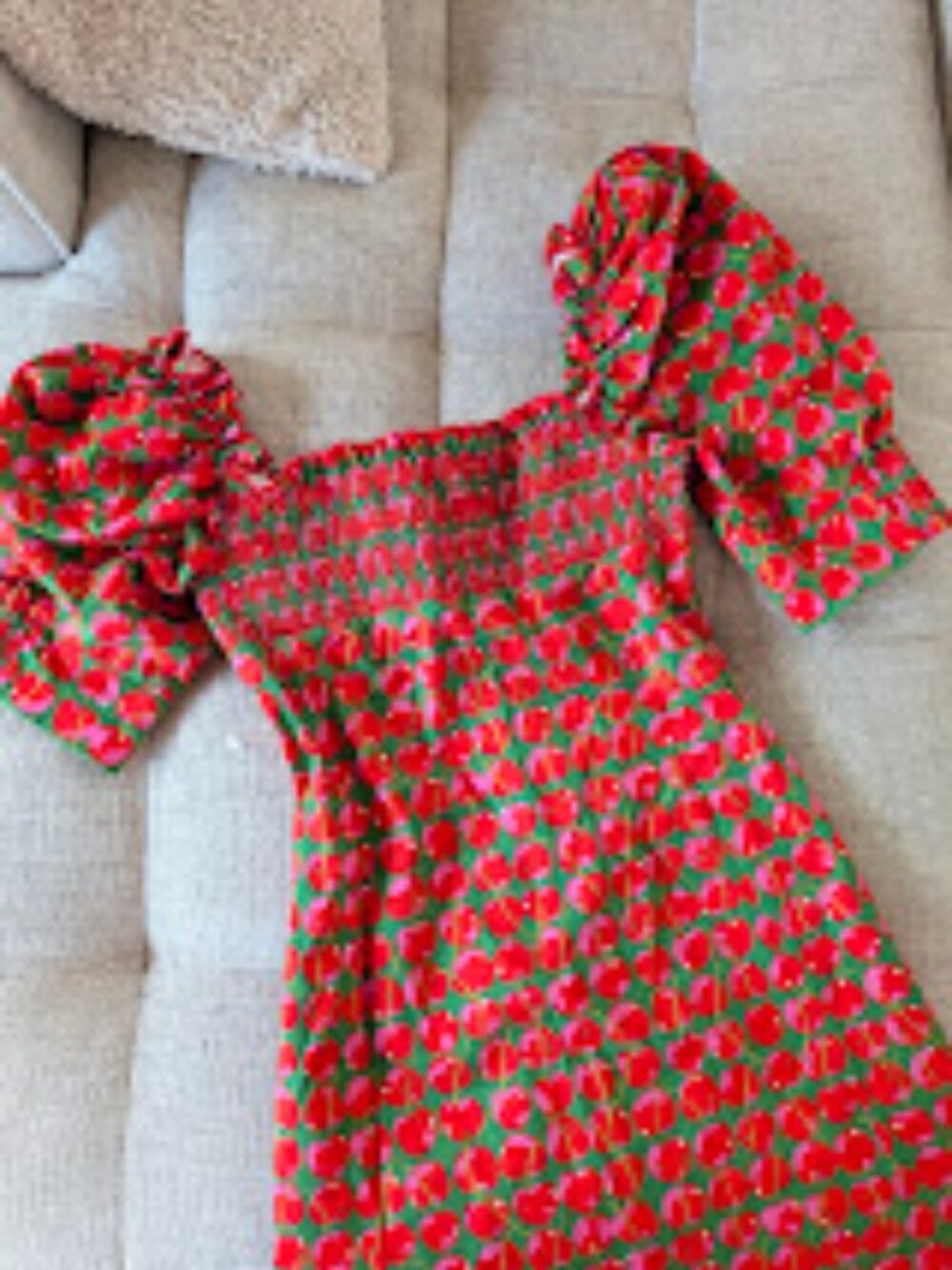 La Double J Cherry Print Mini Dress Sz XS